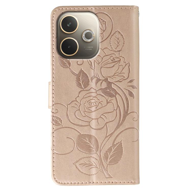 For OPPO A5 Pro 5G Global Rose Butterfly Embossed Leather Phone Case