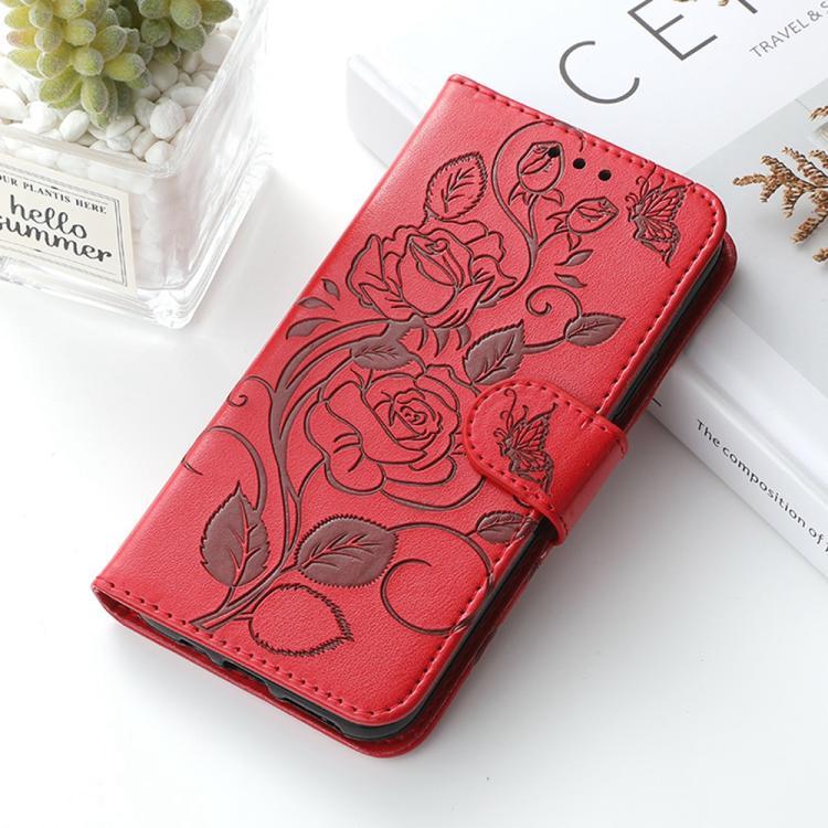 For OPPO Find X9 Rose Butterfly Embossed Leather Phone Case