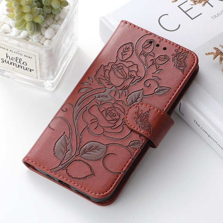 For OPPO Find X9 Pro Rose Butterfly Embossed Leather Phone Case