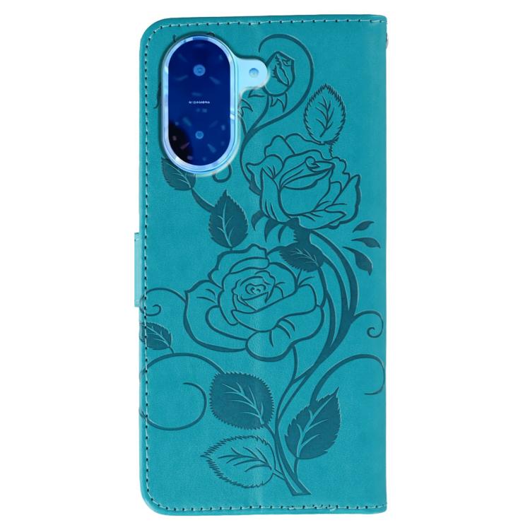 For Redmi A5 4G 171.7mm Rose Butterfly Embossed Leather Phone Case