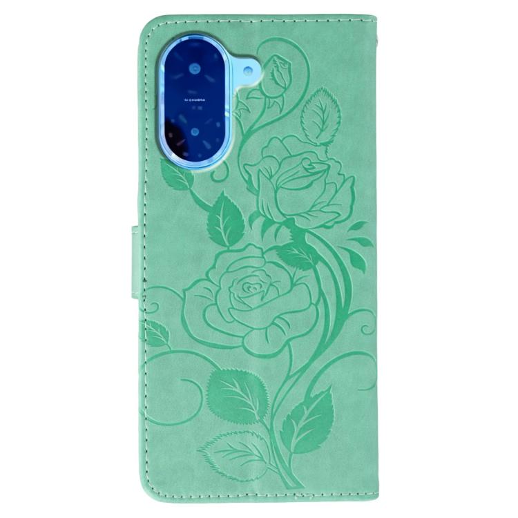 For Redmi A5 4G 171.7mm Rose Butterfly Embossed Leather Phone Case