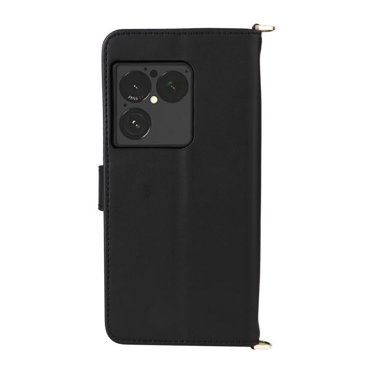 For Sony Xperia 1 VIII Multifunctional 6-Card Slots Leather Phone Case with Wrist Strap