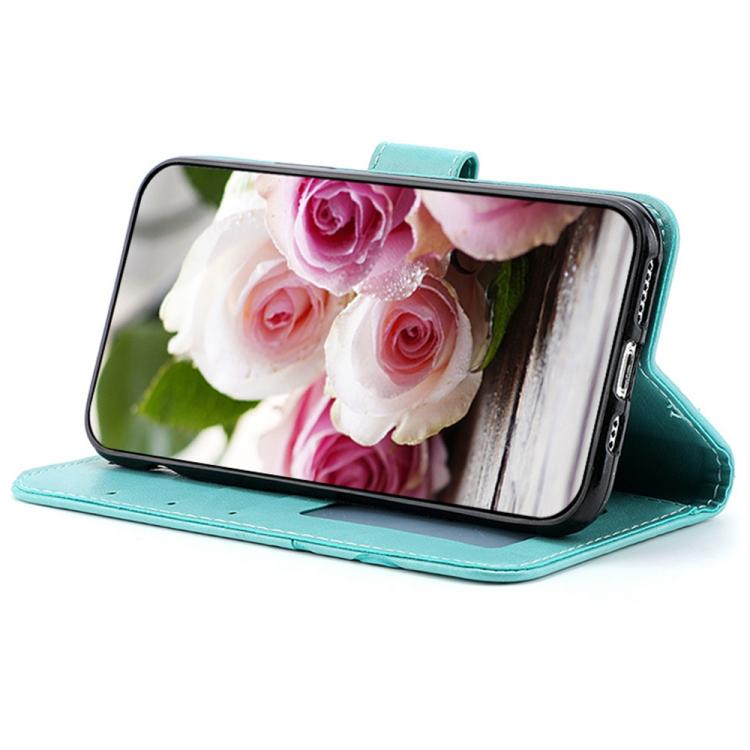For Google Pixel 8a Rose Butterfly Embossed Leather Phone Case