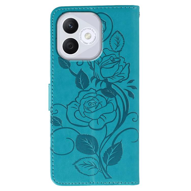 For Honor 400 Lite Global Rose Butterfly Embossed Leather Phone Case