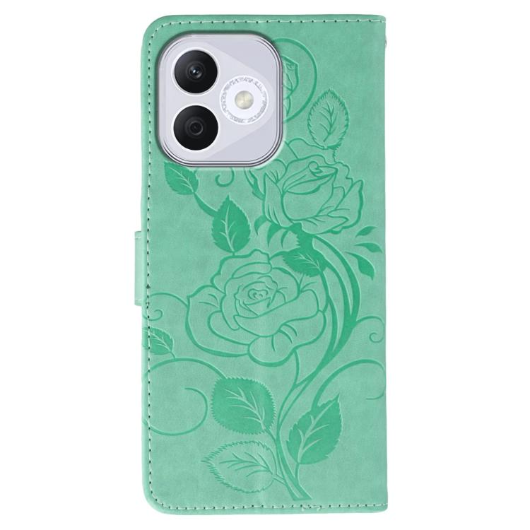 For Honor 400 Lite Global Rose Butterfly Embossed Leather Phone Case