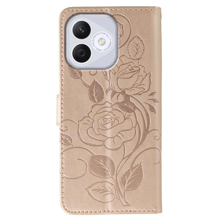 For Honor 400 Lite Global Rose Butterfly Embossed Leather Phone Case