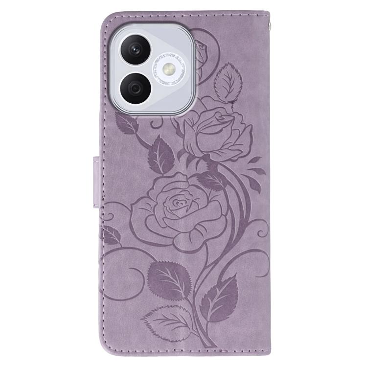For Honor 400 Lite Global Rose Butterfly Embossed Leather Phone Case