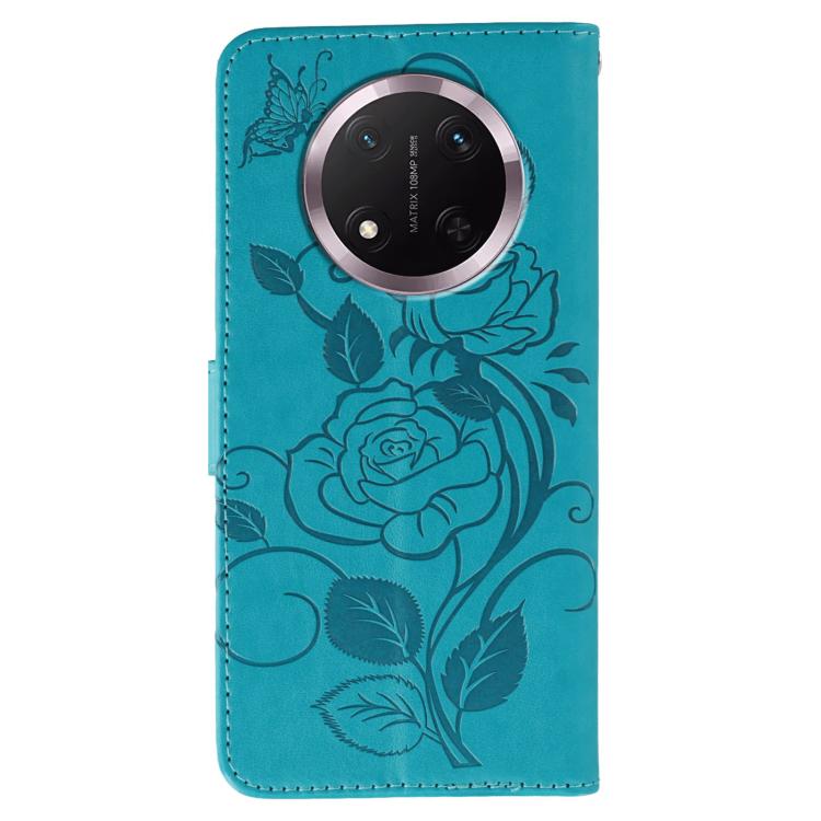 For Honor Magic7 Lite / X9c Rose Butterfly Embossed Leather Phone Case