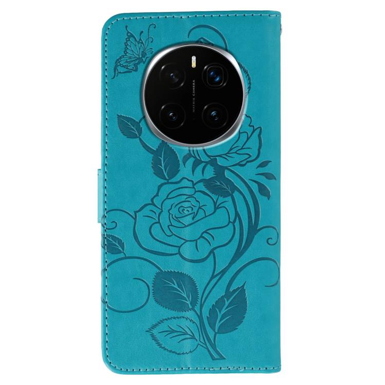 For Honor Magic7 Pro Rose Butterfly Embossed Leather Phone Case