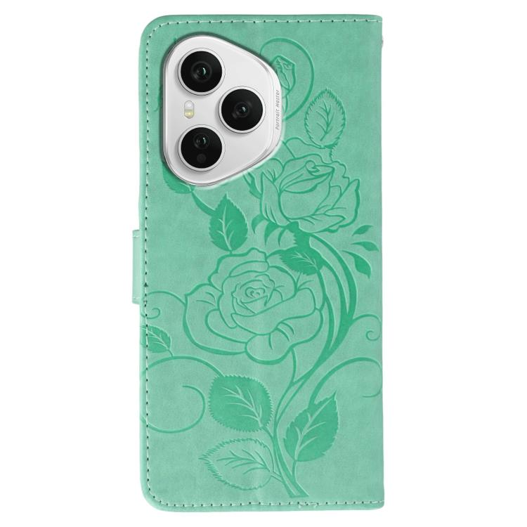 For Honor 400 Pro Global 160.8mm Rose Butterfly Embossed Leather Phone Case