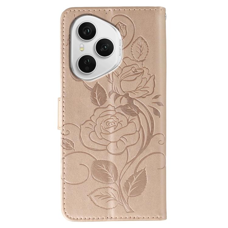 For Honor 400 Pro Global 160.8mm Rose Butterfly Embossed Leather Phone Case