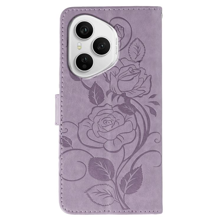 For Honor 400 Pro Global 160.8mm Rose Butterfly Embossed Leather Phone Case
