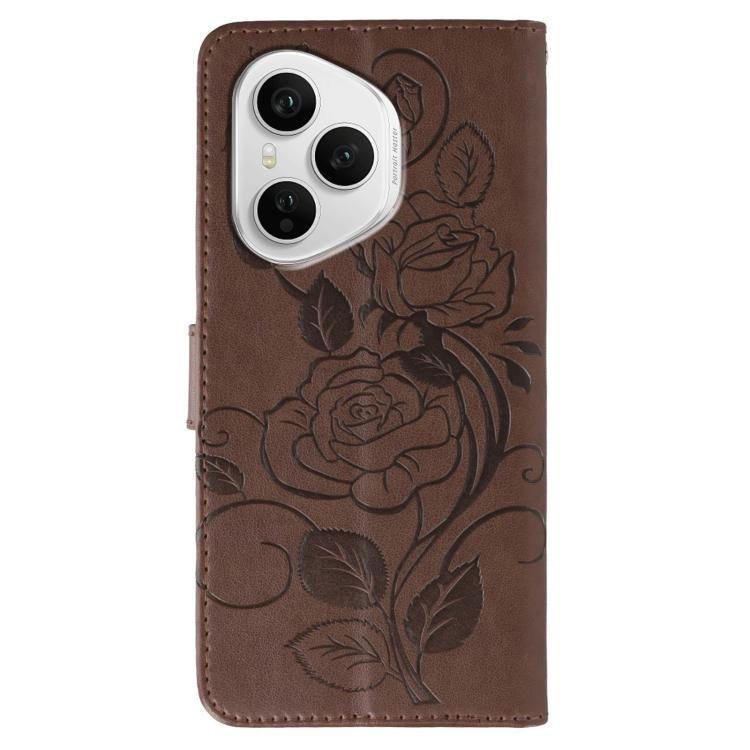 For Honor 400 Pro Global 160.8mm Rose Butterfly Embossed Leather Phone Case