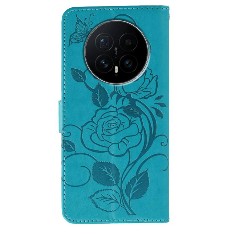 For Honor Magic8 Rose Butterfly Embossed Leather Phone Case