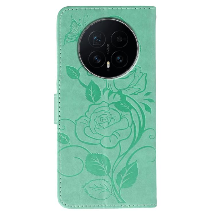 For Honor Magic8 Rose Butterfly Embossed Leather Phone Case