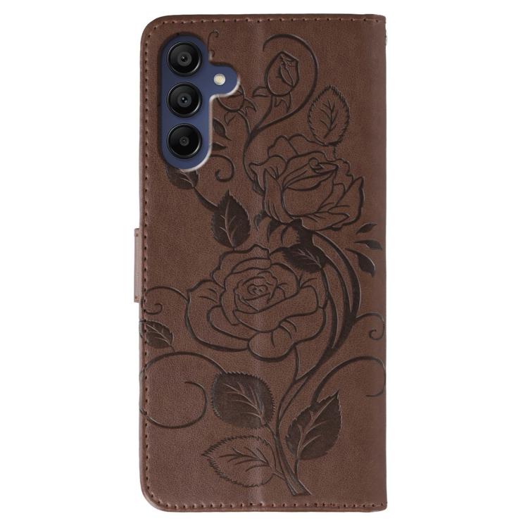 For Samsung Galaxy A16 4G / 5G Rose Butterfly Embossed Leather Phone Case