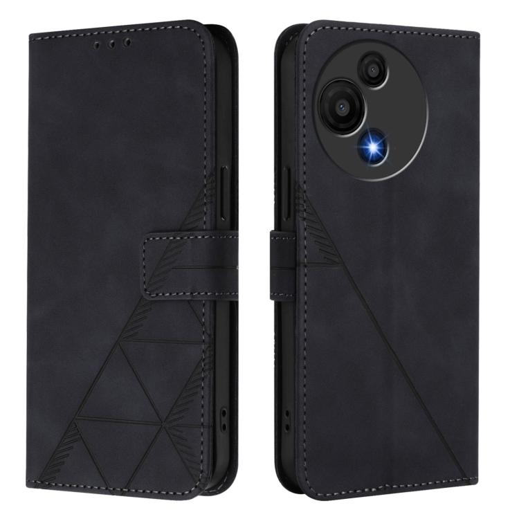 For TCL 605 / 60 SE Crossbody 3D Embossed Flip Leather Phone Case
