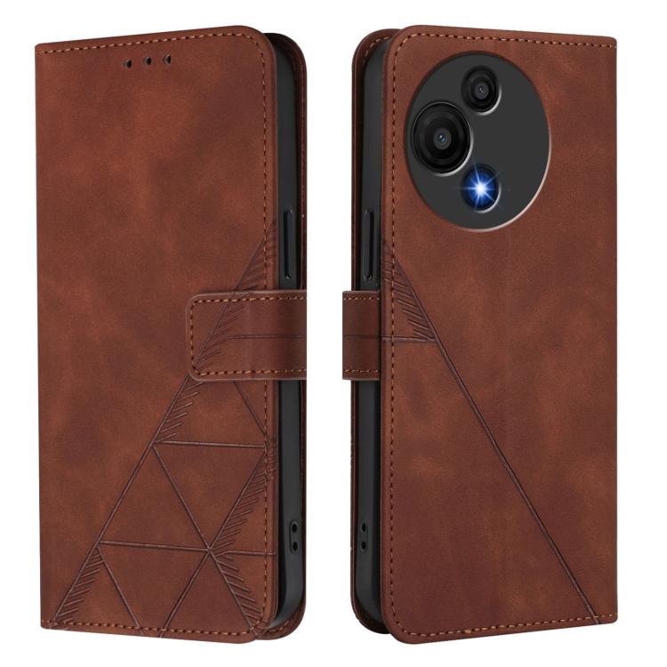 For TCL 605 / 60 SE Crossbody 3D Embossed Flip Leather Phone Case