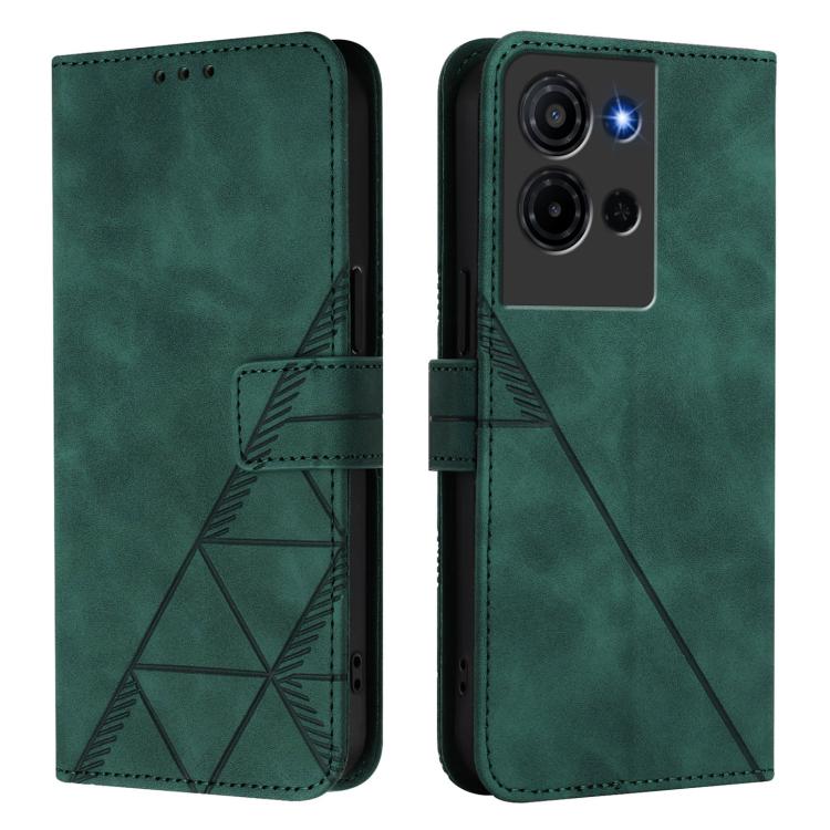 For TCL K32 5G / K33 5G Crossbody 3D Embossed Flip Leather Phone Case