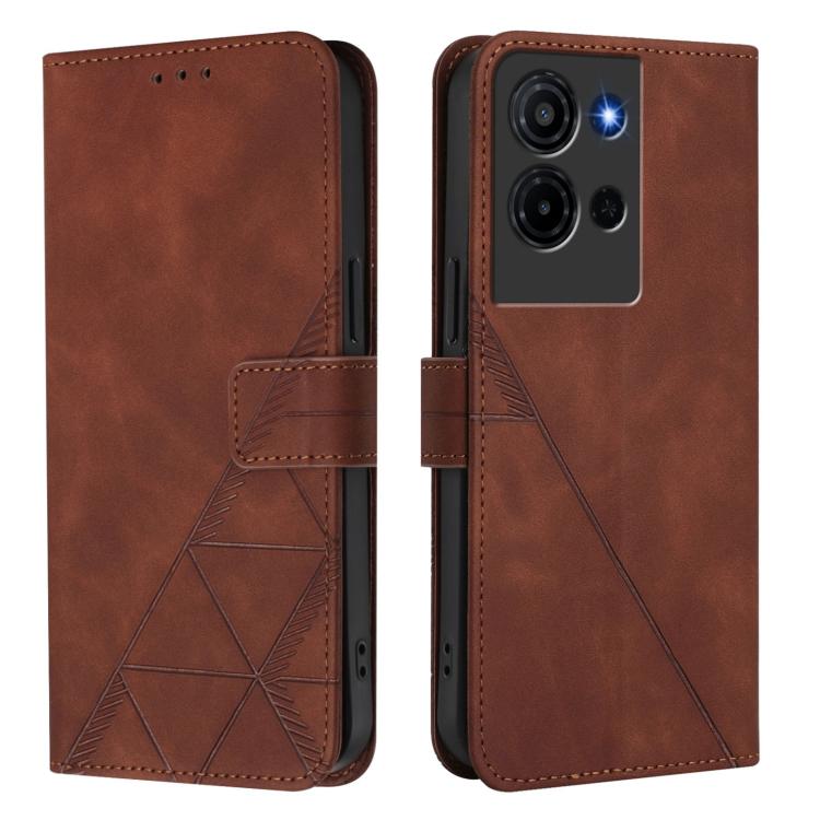For TCL K32 5G / K33 5G Crossbody 3D Embossed Flip Leather Phone Case