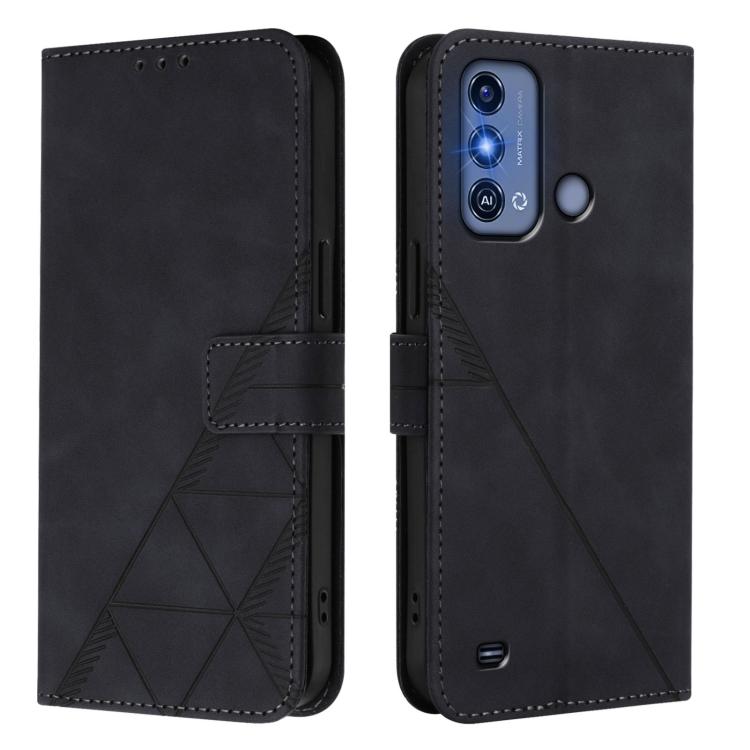 For ZTE Blade A53 Pro Crossbody 3D Embossed Flip Leather Phone Case