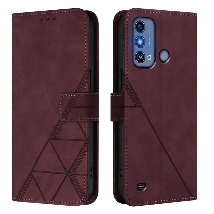 For ZTE Blade A53 Pro Crossbody 3D Embossed Flip Leather Phone Case
