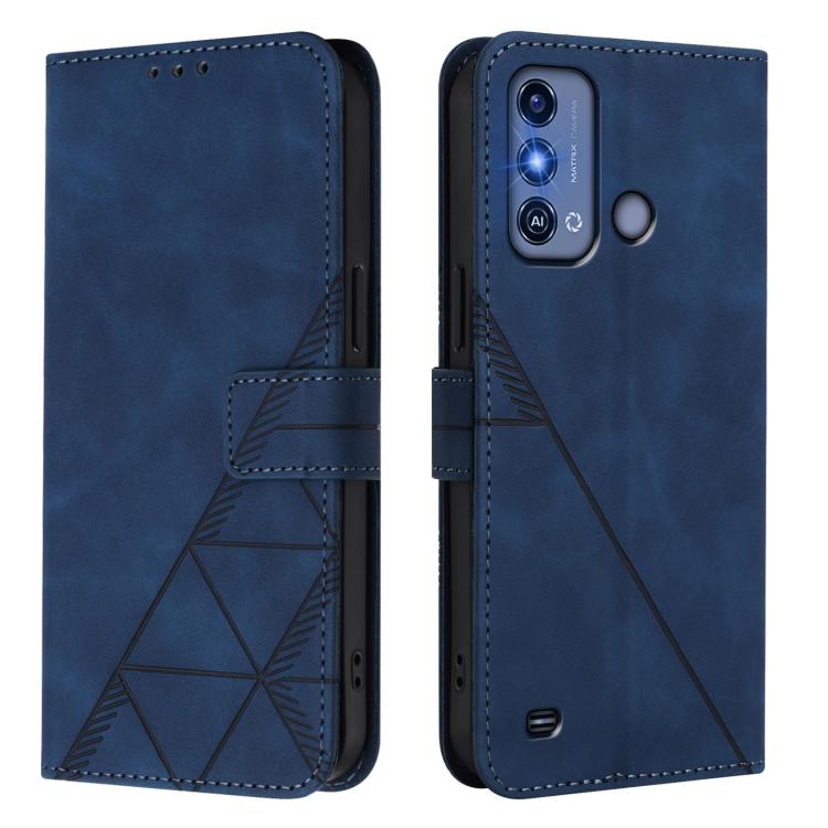 For ZTE Blade A53 Pro Crossbody 3D Embossed Flip Leather Phone Case