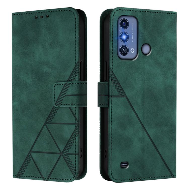 For ZTE Blade A53 Pro Crossbody 3D Embossed Flip Leather Phone Case