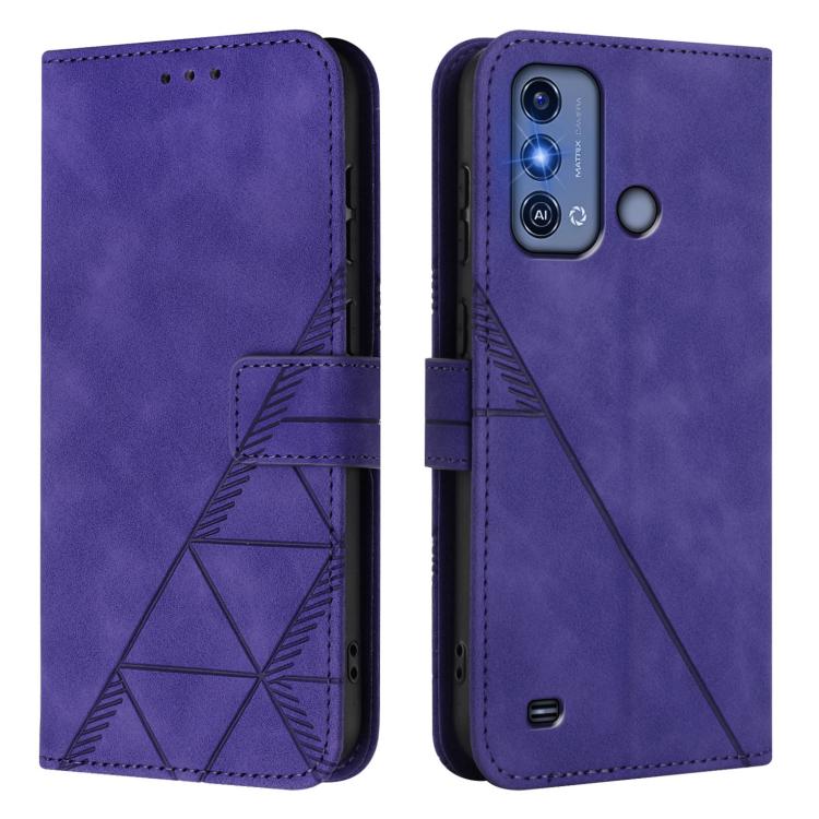 For ZTE Blade A53 Pro Crossbody 3D Embossed Flip Leather Phone Case