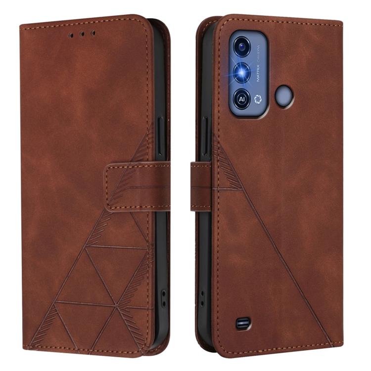 For ZTE Blade A53 Pro Crossbody 3D Embossed Flip Leather Phone Case