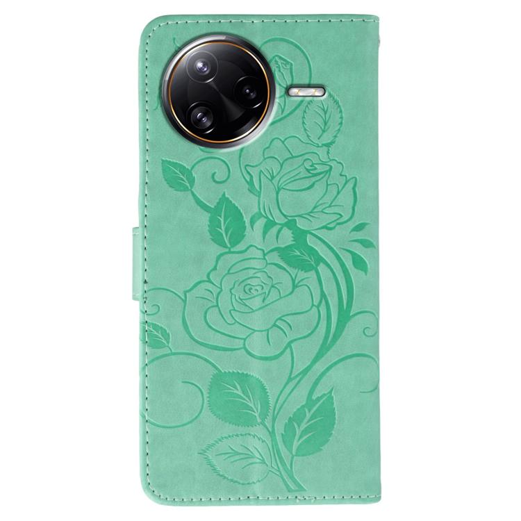 For Xiaomi Poco F7 Ultra / Redmi K80 Pro Rose Butterfly Embossed Leather Phone Case