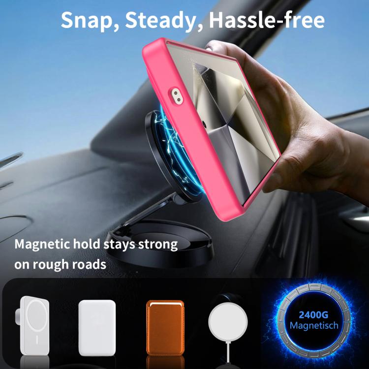 For Samsung Galaxy S23 Ultra 5G Frosted Holder PC Hybrid TPU MagSafe Phone Case