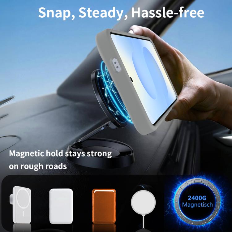 For Samsung Galaxy S25 5G Frosted Holder PC Hybrid TPU MagSafe Phone Case