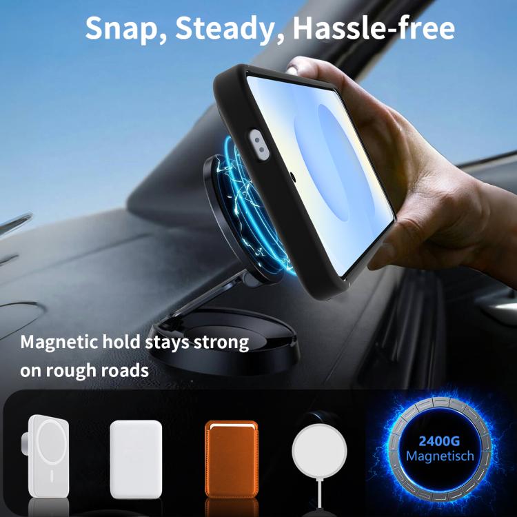 For Samsung Galaxy S23 5G Frosted Holder PC Hybrid TPU MagSafe Phone Case