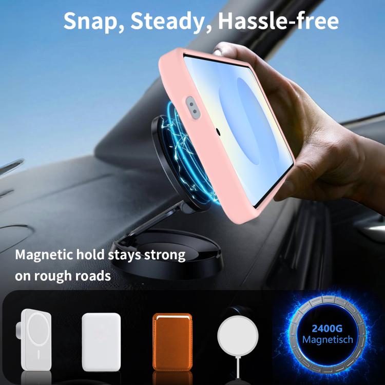For Samsung Galaxy S23 5G Frosted Holder PC Hybrid TPU MagSafe Phone Case
