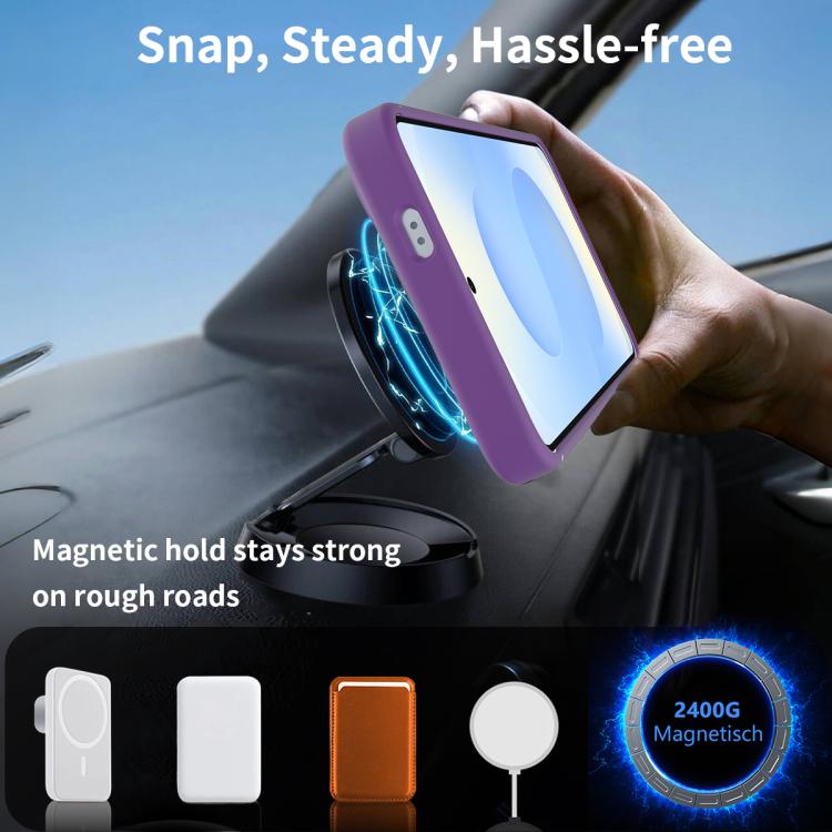 For Samsung Galaxy S23 5G Frosted Holder PC Hybrid TPU MagSafe Phone Case