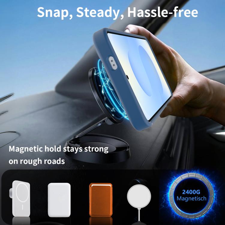 For Samsung Galaxy S23 5G Frosted Holder PC Hybrid TPU MagSafe Phone Case