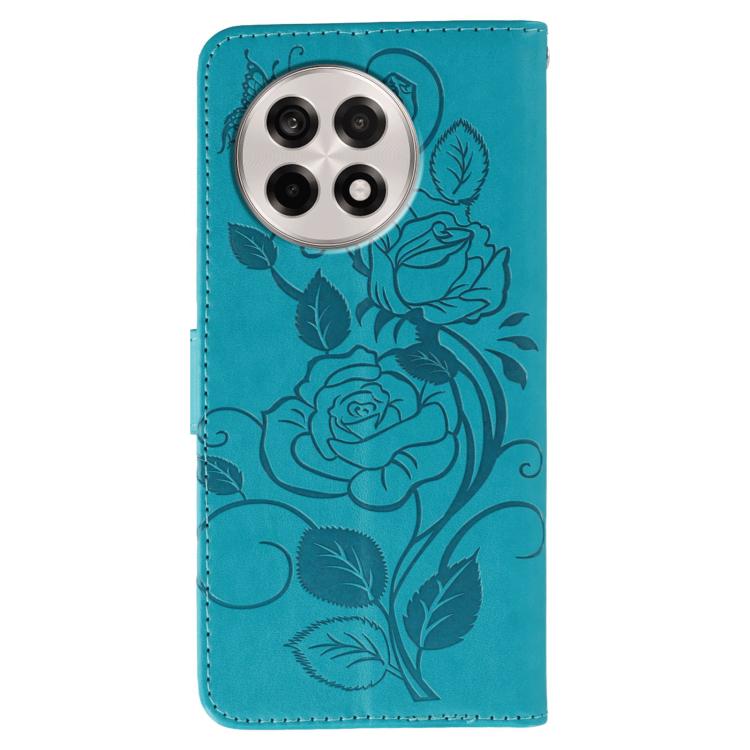 For OnePlus Ace 5 Pro / Ace 5 Rose Butterfly Embossed Leather Phone Case