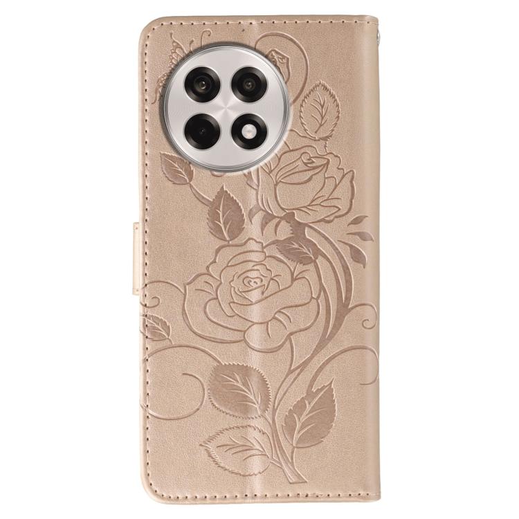 For OnePlus Ace 5 Pro / Ace 5 Rose Butterfly Embossed Leather Phone Case