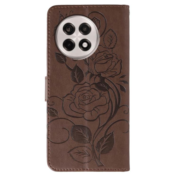 For OnePlus Ace 5 Pro / Ace 5 Rose Butterfly Embossed Leather Phone Case
