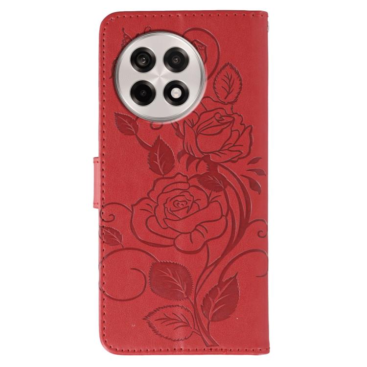 For OnePlus Ace 5 Pro / Ace 5 Rose Butterfly Embossed Leather Phone Case