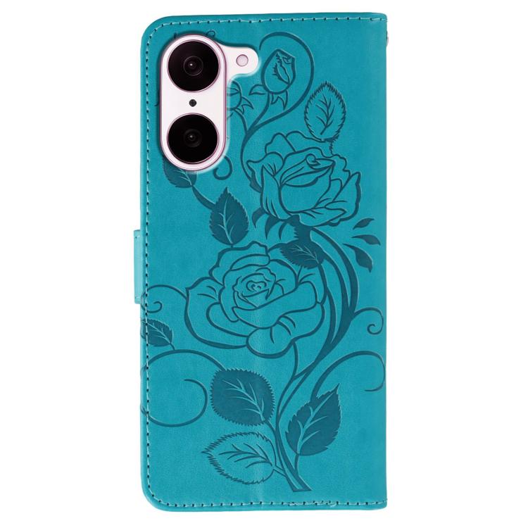 For OnePlus Nord CE5 Rose Butterfly Embossed Leather Phone Case