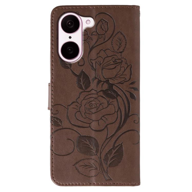 For OnePlus Nord CE5 Rose Butterfly Embossed Leather Phone Case