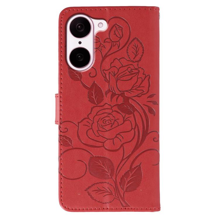 For OnePlus Nord CE5 Rose Butterfly Embossed Leather Phone Case