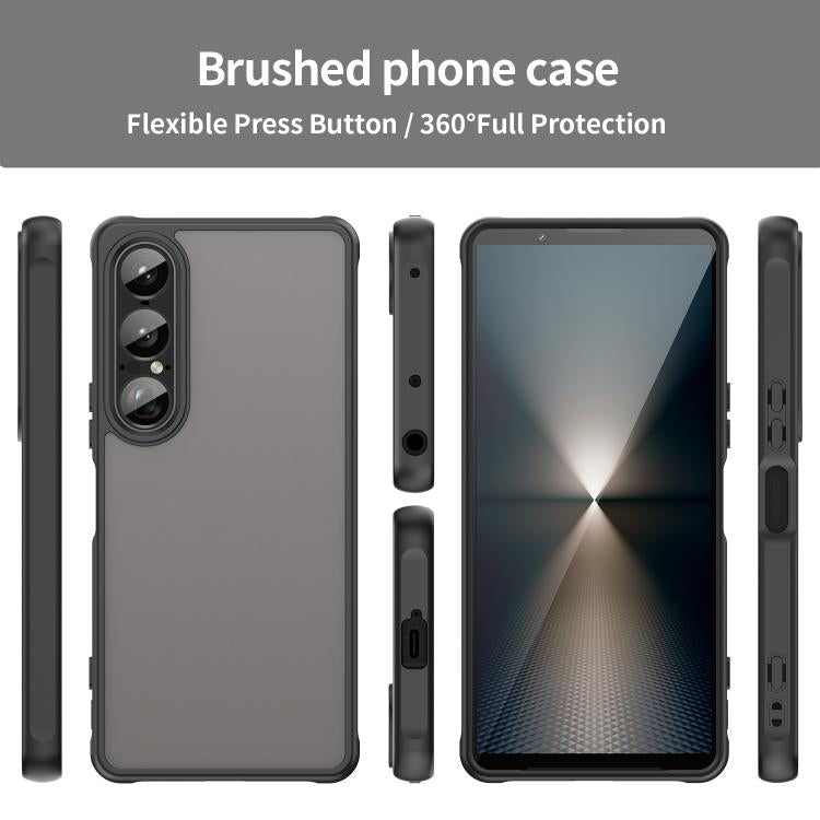 For Sony Xperia 1 VII Fan Dun Series TPU Hybrid PC Frosted Phone Case