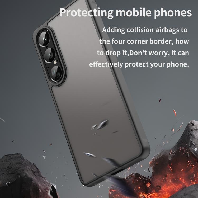 For Sony Xperia 1 VII Fan Dun Series TPU Hybrid PC Frosted Phone Case