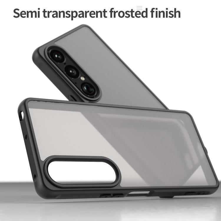 For Sony Xperia 1 VII Fan Dun Series TPU Hybrid PC Frosted Phone Case
