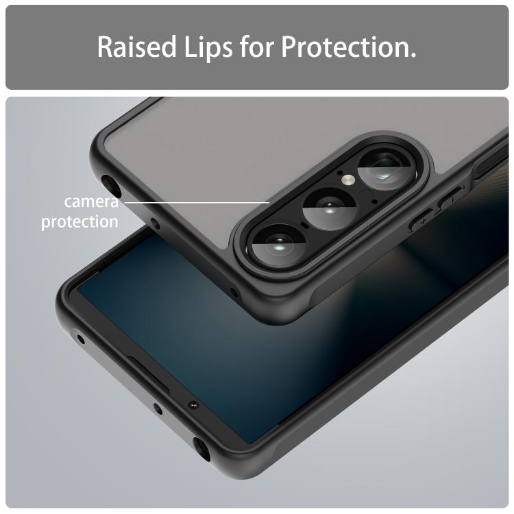For Sony Xperia 1 VII Fan Dun Series TPU Hybrid PC Frosted Phone Case