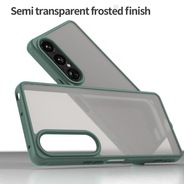 For Sony Xperia 1 VII Fan Dun Series TPU Hybrid PC Frosted Phone Case