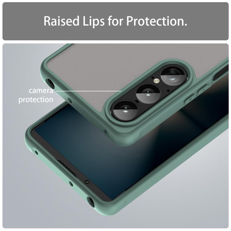 For Sony Xperia 1 VII Fan Dun Series TPU Hybrid PC Frosted Phone Case